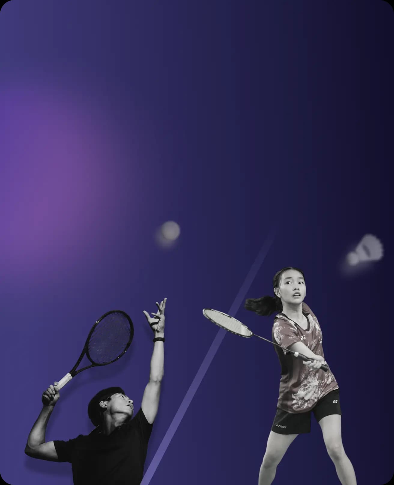 Sports promotional banner